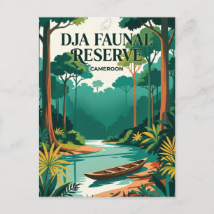 Cartão Postal Reserva Faunística de Dja Camarões