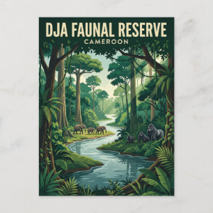 Cartão Postal Reserva Faunística de Dja Camarões
