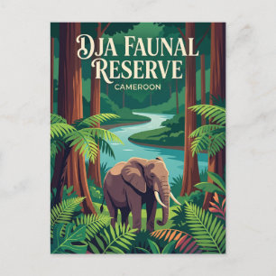 Cartão Postal Reserva Faunística de Dja Camarões