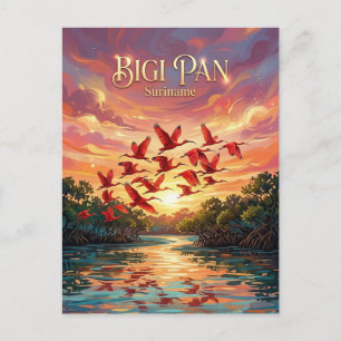 Cartão Postal Reserva Natural Bigi Pan Suriname