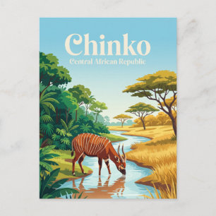 Cartão Postal Reserva Natural de Chinko República Centro-African