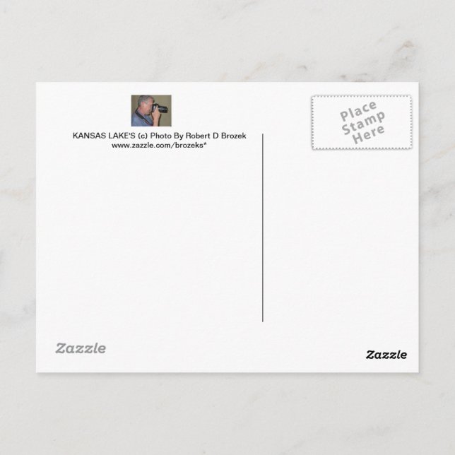 CARTÃO POSTAL RESERVATÓRIO WILSON DO LAGO KANSAS (Verso)