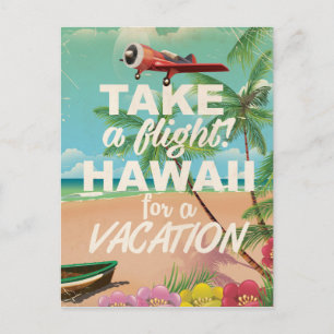 Cartão Postal Reserve uma Viagem! Havaí para Férias