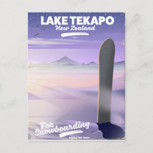 Cartão Postal reserve uma viagem hoje lago Tekapo Nova Zelândia