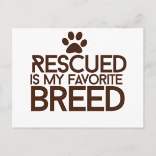 Cartão Postal Resgatada é minha raça favorita