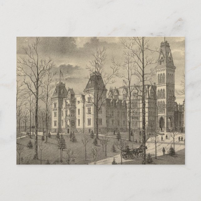 Cartão Postal Residência Nacional de Soldados, Condado de Milwau (Frente)