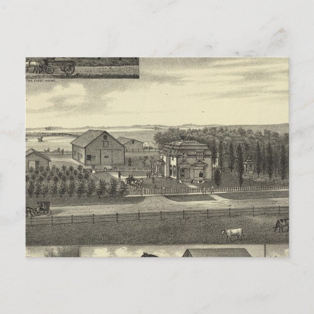 Cartão Postal Residência Schulz, Nebraska (Frente)