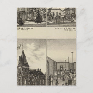 Cartão Postal Residências, Abilene, Kansas