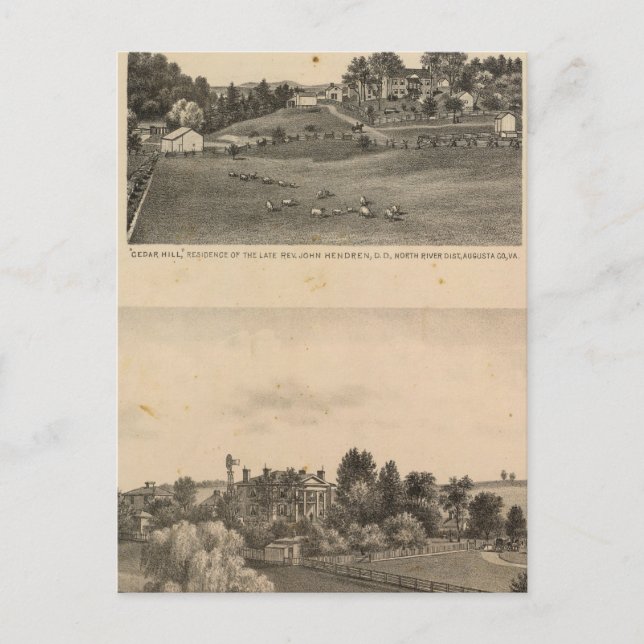 Cartão Postal Residências de Hendren (Frente)