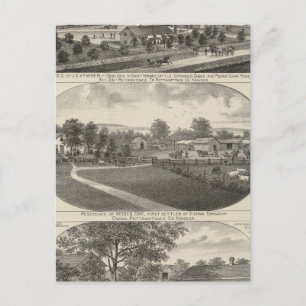 Cartão Postal Residências e Fazendas, Condado de Pottawatomie,