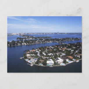 Cartão Postal Residências particulares da Baía de Biscayne, St