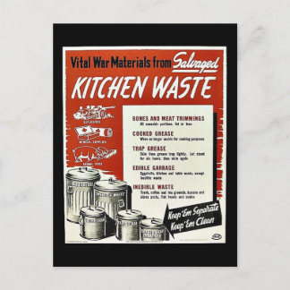 Cartão Postal Resíduos De Cozinha