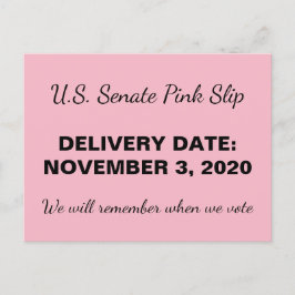 Cartão Postal Resistência à bomba GOP de Lupa Rosa do Senado 202
