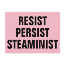 Resistência a STEAMinist STEAM Resiste STEAM Rosa