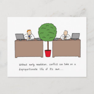 Cartão Postal Resolução de conflitos no local de trabalho, Car