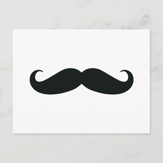 Cartão Postal Respeite o bigode (Frente)