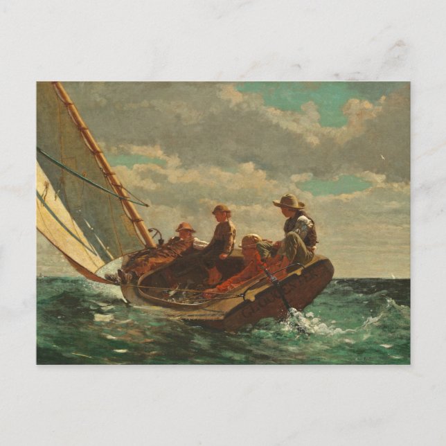 Cartão Postal Respiração (Um Vento Justo) 1873-76 (Frente)