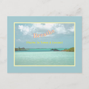 Cartão Postal "Respire, Você está em Turks e Caicos"