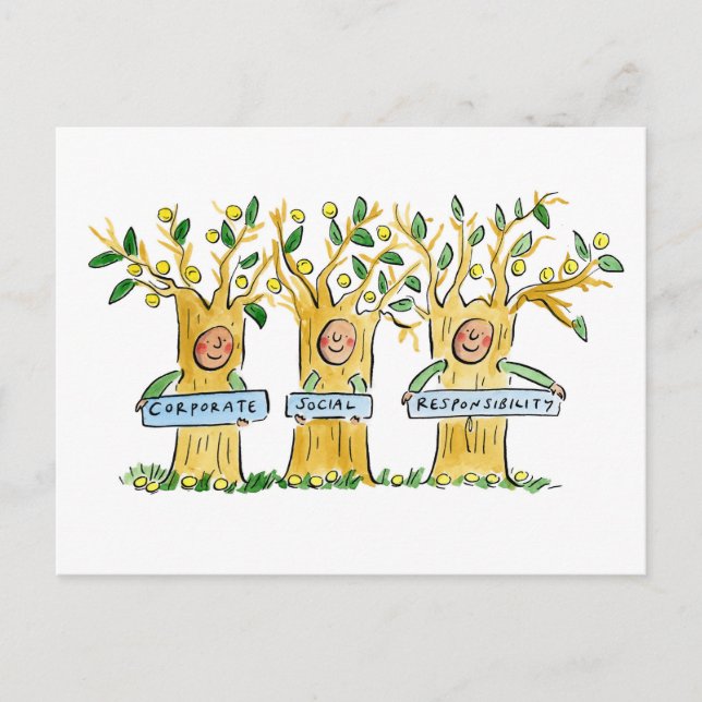 Cartão Postal Responsabilidade social das empresas (Frente)