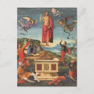 Cartão Postal Ressurreição de Jesus por Rafael