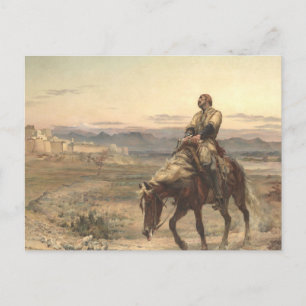 Cartão Postal Restantes De Uma Pintura Do Exército Por Elizabet