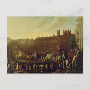 Cartão Postal Restauração de Charles II em Whitehall