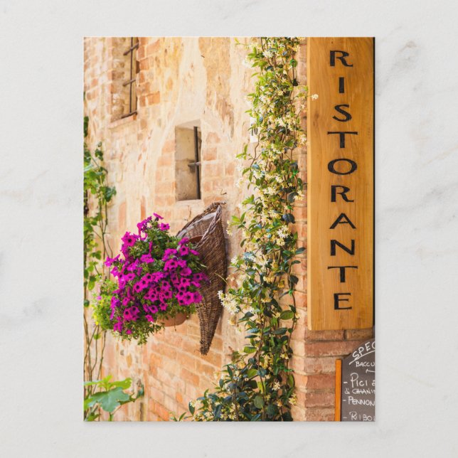 Cartão Postal Restaurante italiano (Frente)