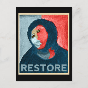 Cartão Postal RESTORE - Suporte à restauração de arte em espa