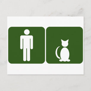 Cartão Postal Restroom de Cat