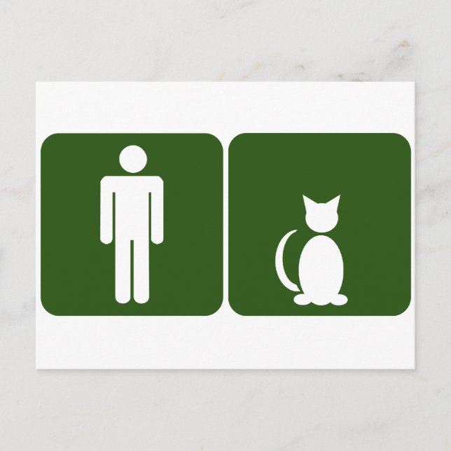 Cartão Postal Restroom de Cat (Frente)
