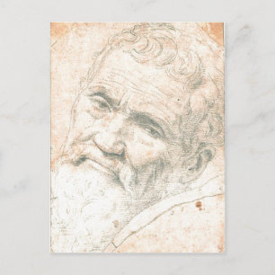 Cartão Postal Resumo Este é um retrato especial de Michelangelo