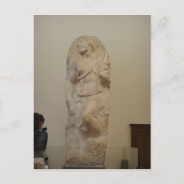 Cartão Postal Resumo Michelangelo, Santo Matthew, Evangelis (Frente)