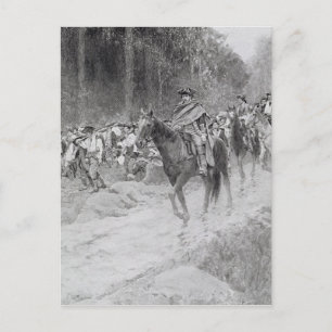 Cartão Postal Retirada de Washington de Prados Excelentes