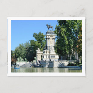Cartão Postal Retiro Park, Madrid, Espanha
