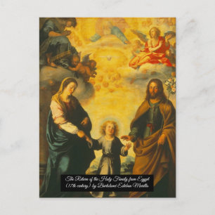 Cartão Postal Retorno da Sagrada Família do Egito 