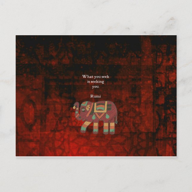 Cartão Postal Retorno Inspiracional - O que você procura por cit (Frente)