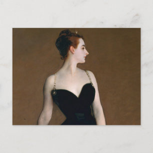 Cartão Postal Retrato Clássico Madame X de John Singer Sargent