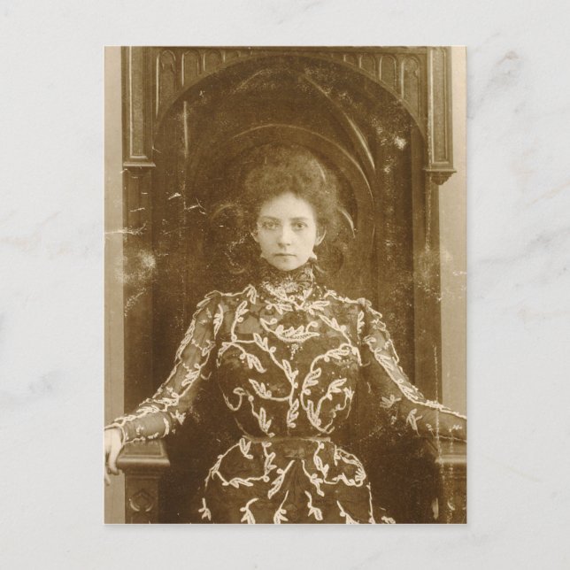 Cartão Postal Retrato da atriz Vera Komissarzhevskaya (Frente)