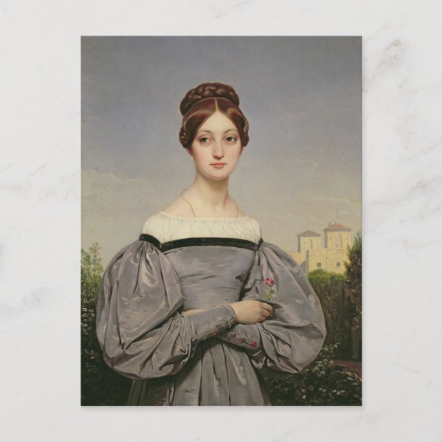Cartão Postal Retrato da Filha de Louise Vernet (Frente)