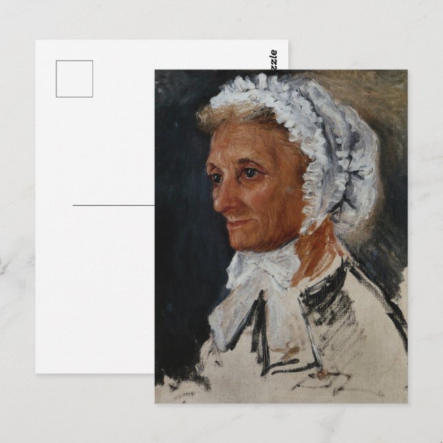 Cartão Postal Retrato da Mãe Bela Arte de Renoir (Frente/Verso)