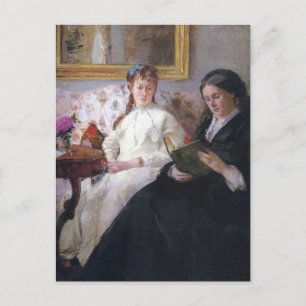 Cartão Postal Retrato da Mãe e Irmã do Artista, Morisot