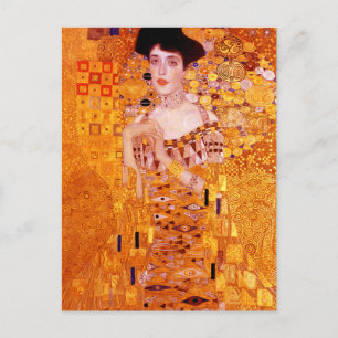 Cartão Postal Retrato da pintura feminina de Gustav Klimt
