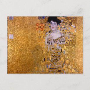 Cartão Postal Retrato da pintura feminina de Gustav Klimt