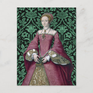 Cartão Postal Retrato da Princesa Elizabeth Tudor, Rainha