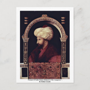 Cartão Postal Retrato da sultão Mehmed de Fatih Ii o