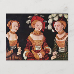 Cartão Postal Retrato Das Duquesas Emilla Sybille Von Sachs
