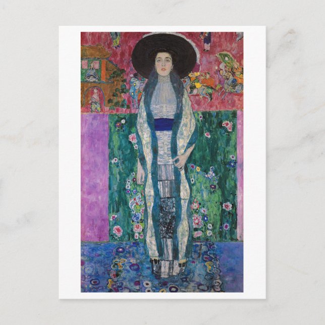 Cartão Postal Retrato de Adele Bloch Bauer, Gustav Klimt (Frente)