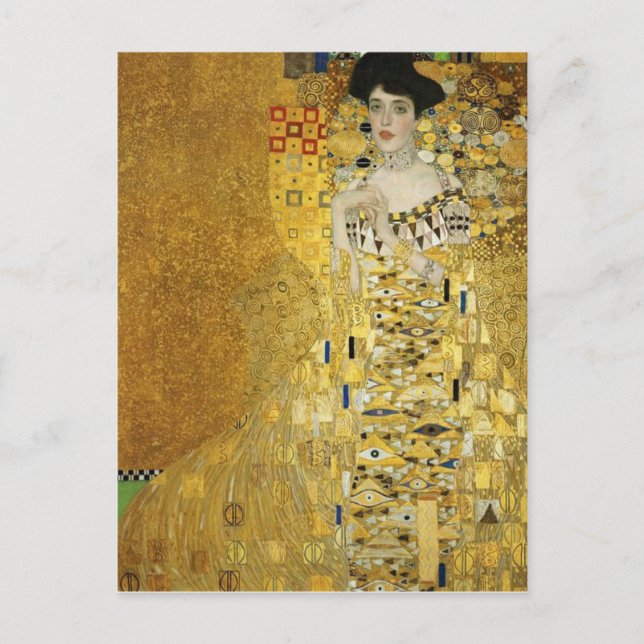 Cartão Postal Retrato de Adele Bloch-Bauer I Klimt Cartão-postal (Frente)
