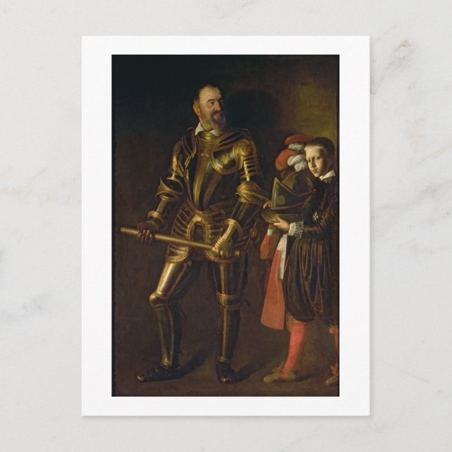 Cartão Postal Retrato de Alof de Wignacourt, Grande Mestre (Frente)