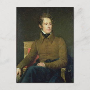 Cartão Postal Retrato de Alphonse de Lamartine , 1831
